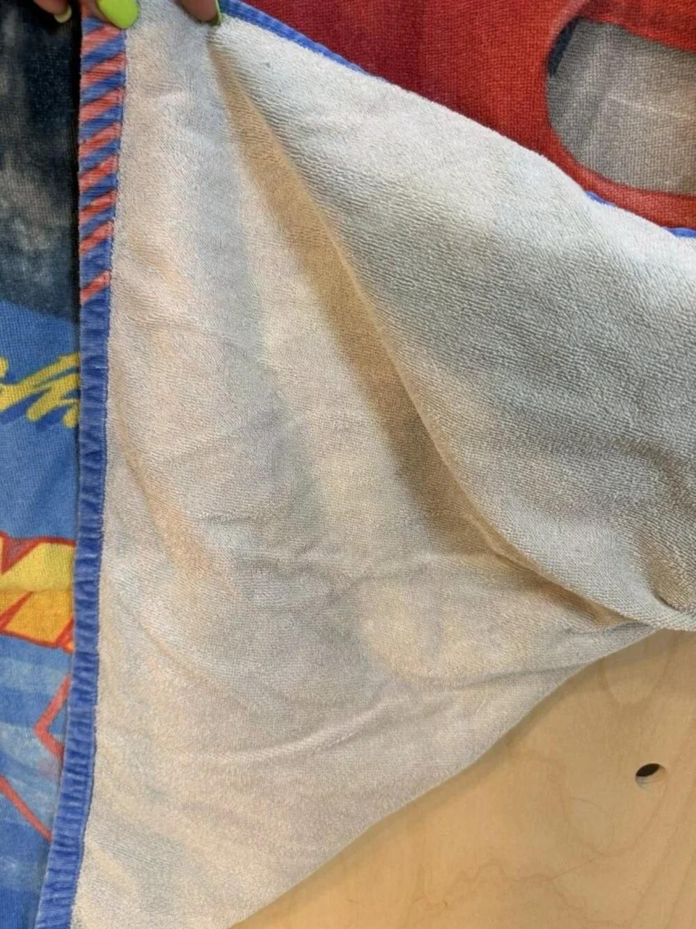 RARE Disney Store Pixar Cars Lightning McQueen Beach Towel Vintage 54” X 29”